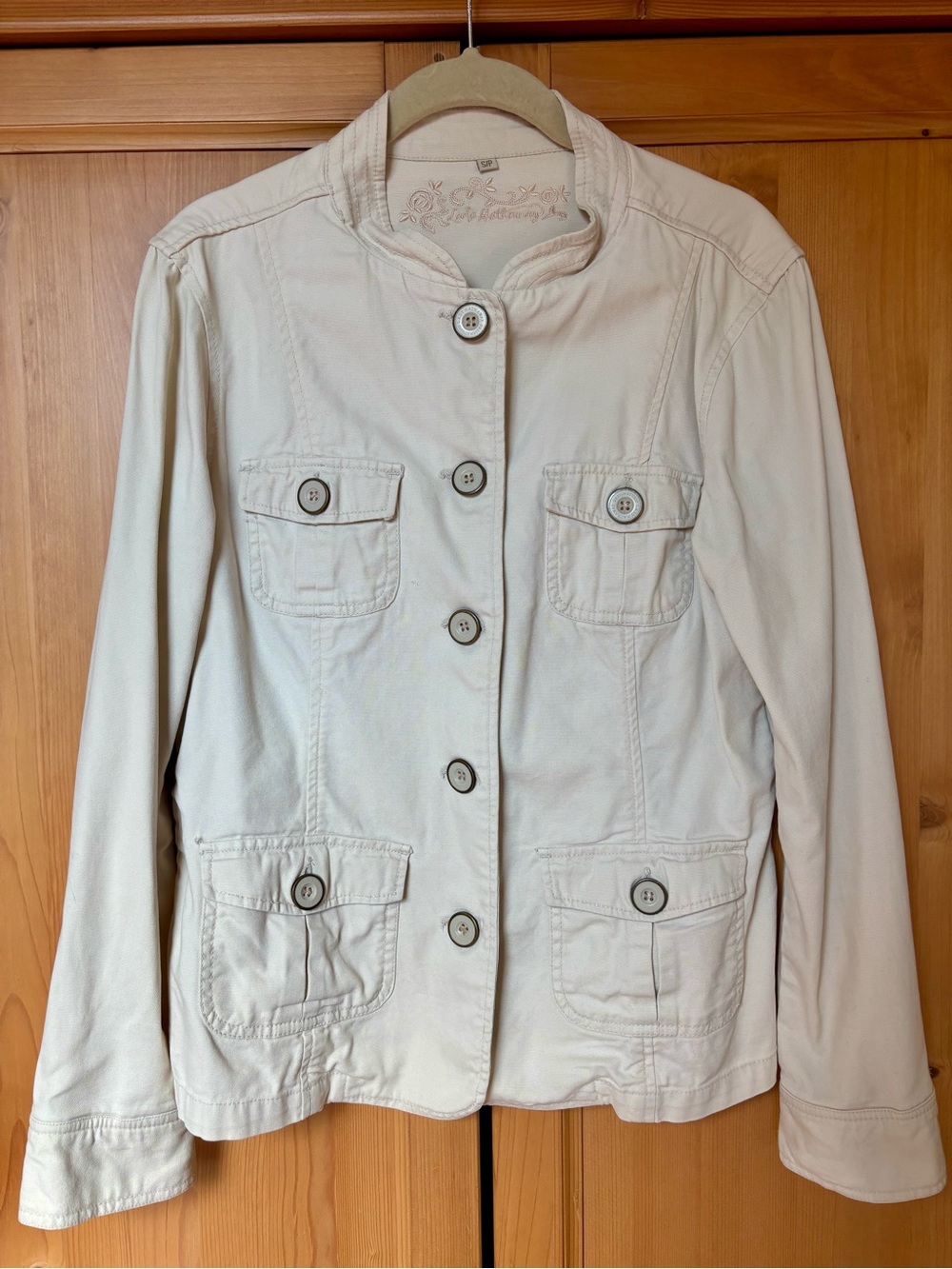 Cream cotton jacket